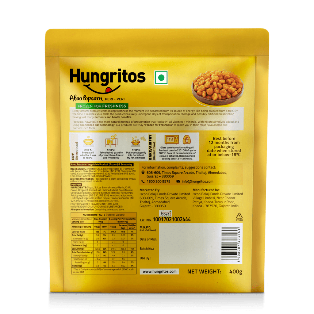Aloo Popcorn | Popcorn | Hungritos