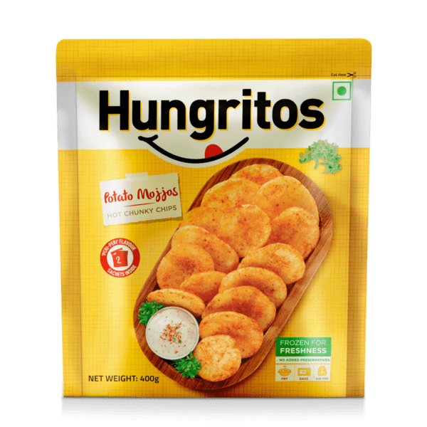 Hungritos potato mojjos hot chunky chips